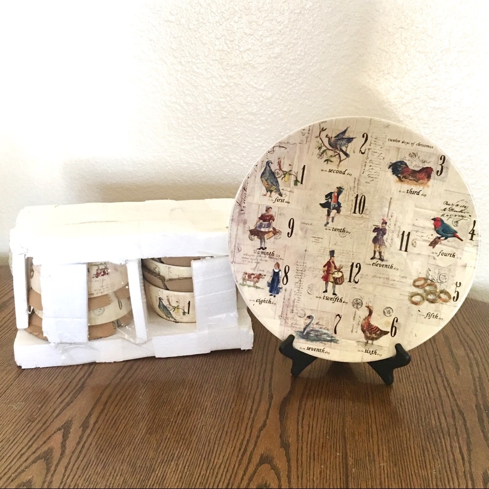 William Sonoma NEW 12 Days of Christmas Dish Set